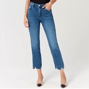 3x1 NYC Cropped Straight Leg Jeans Women Size 28 Medium Wash High Rise Festival